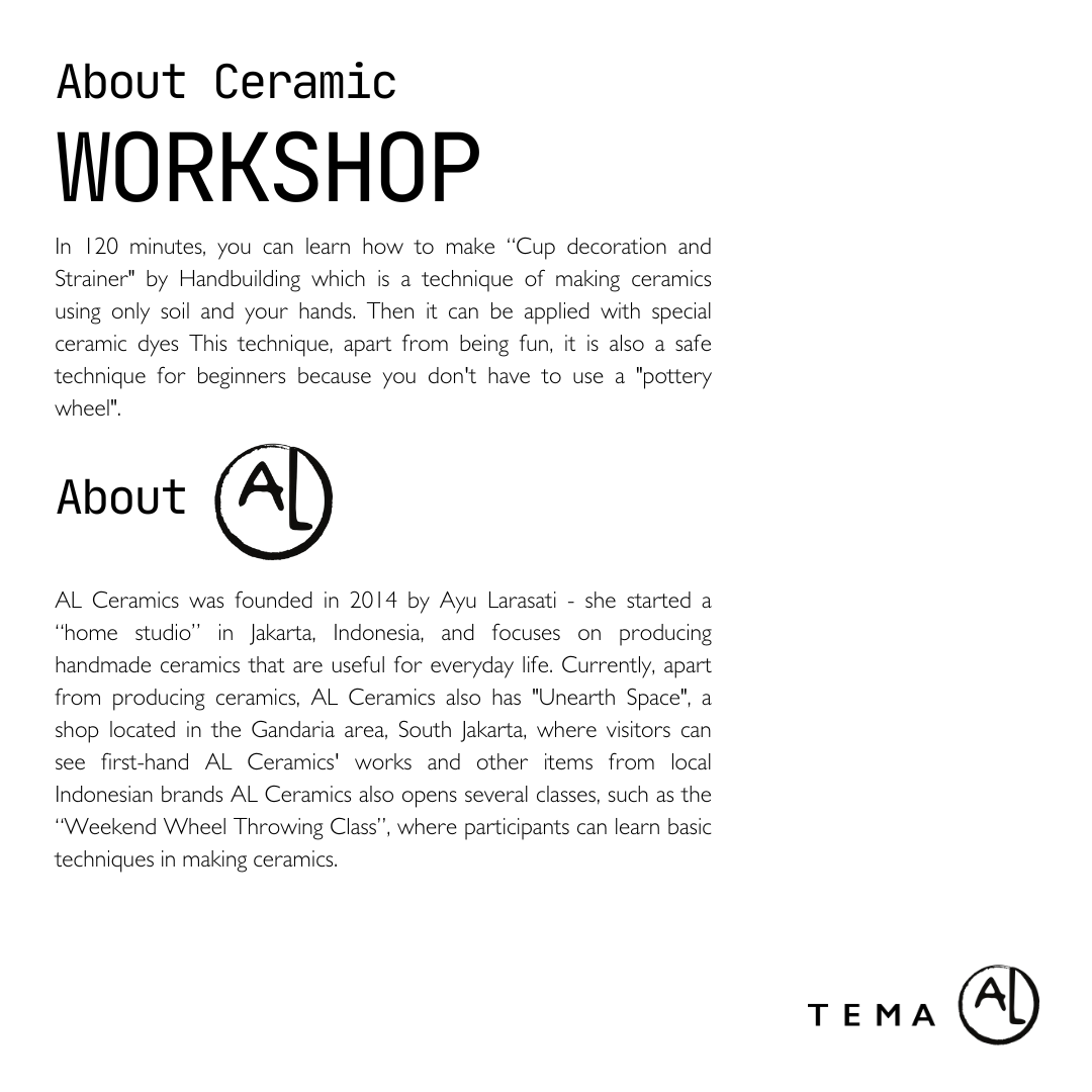 
                  
                    CUP WITH STRAINER CERAMIC + TEA BLENDING WORKSHOPS
                  
                