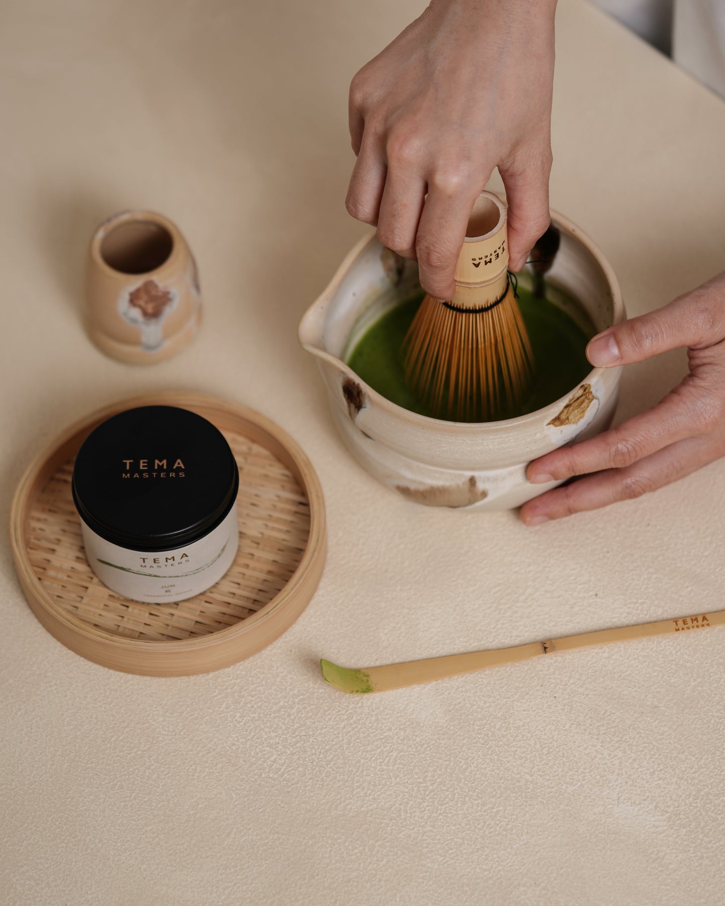 
                  
                    Katakuchi & Kusenaoshi 茶碗・くせ直し | Ceramic Chawan + Chasen Holder
                  
                
