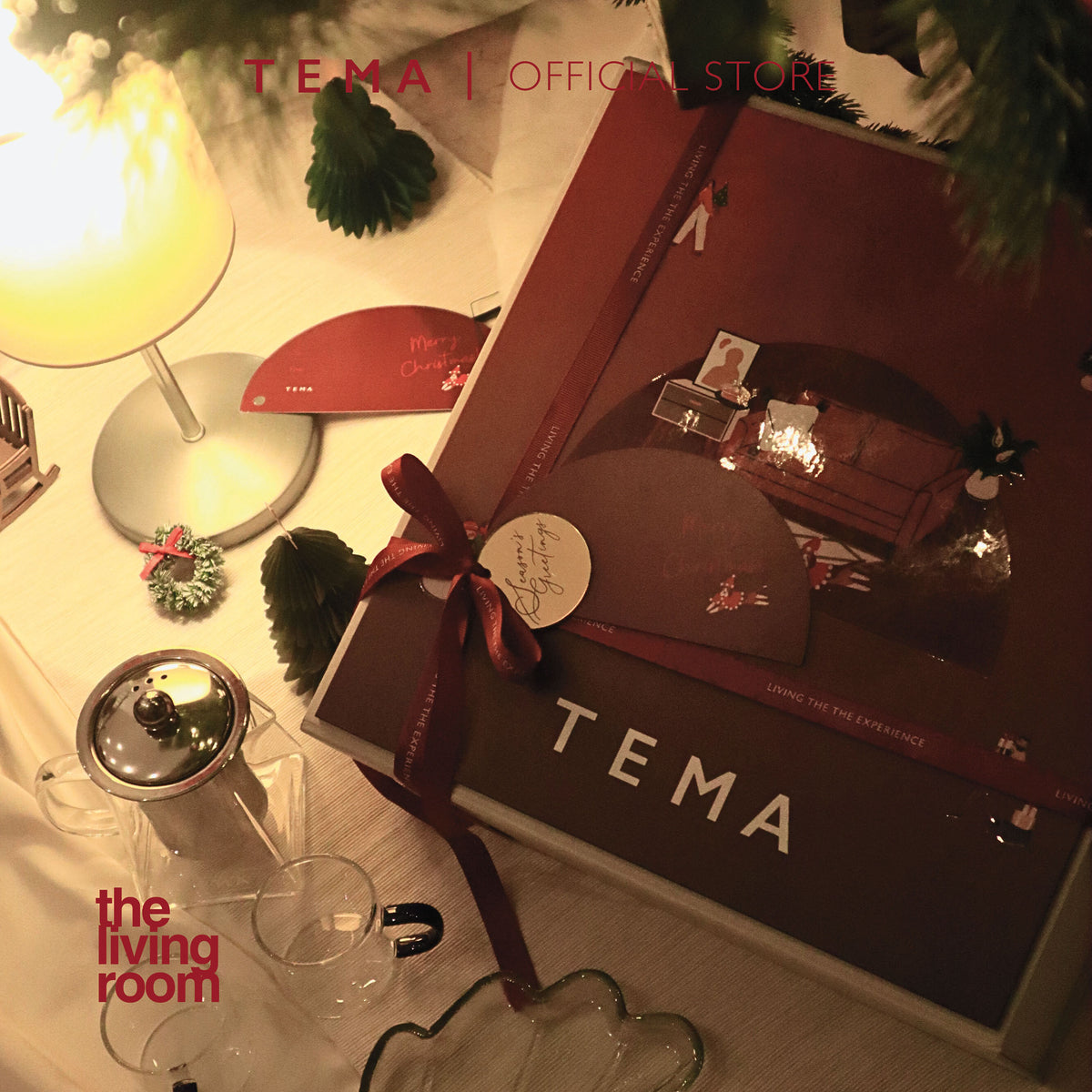 The Living Room Set - Red Box (12 Tea Advent Collection + Teapot 350ml ...